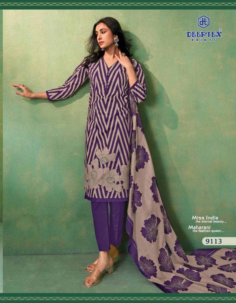  Miss India Vol 91 By Deeptex Cotton Printed Dress Material Wholesale Shop In Surat